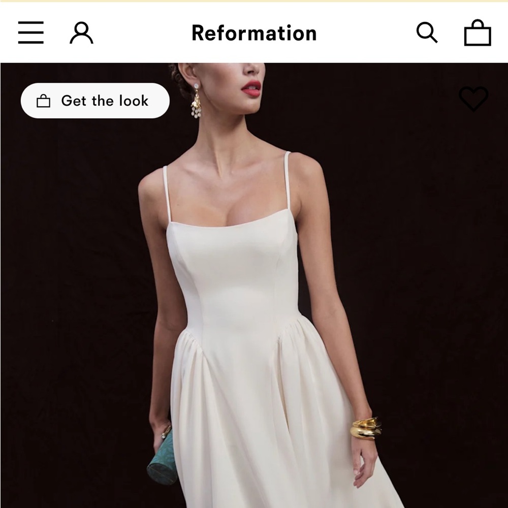 Reformation Bonie White Dress - Only worn ONCE & Sold out on the website